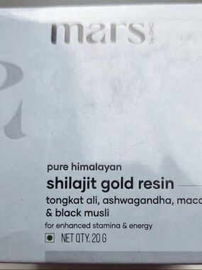 Pure Himalayan Shilajit Gold Resin - White